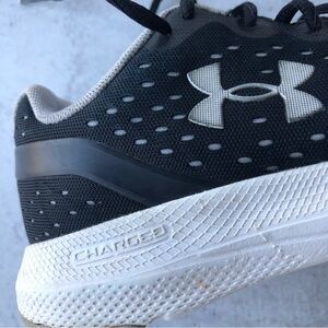 Under Armour GS Charged Impulse Running Sneakers in Black, Youth 5Y Womens 7